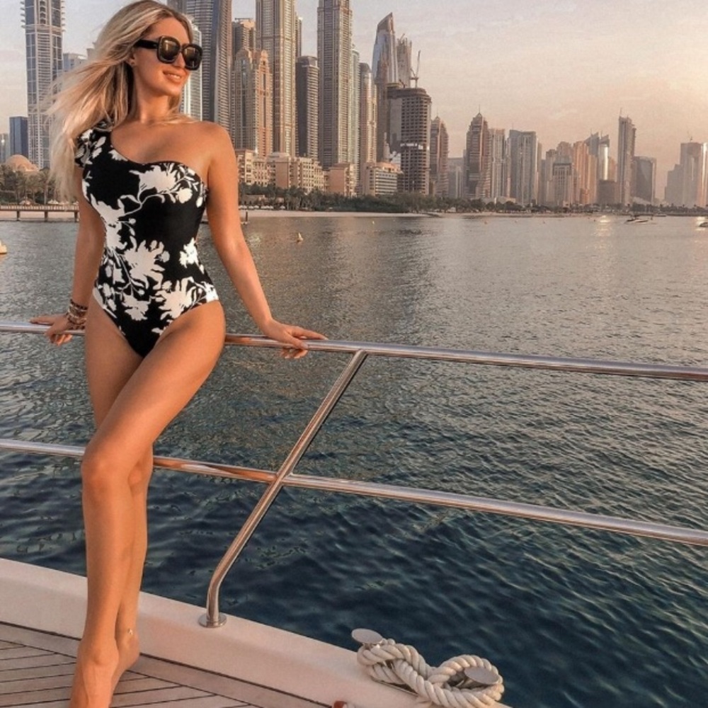 NWT Johanna Ortiz x H&M One-Shoulder Swimsuit - Picture 9 of 15